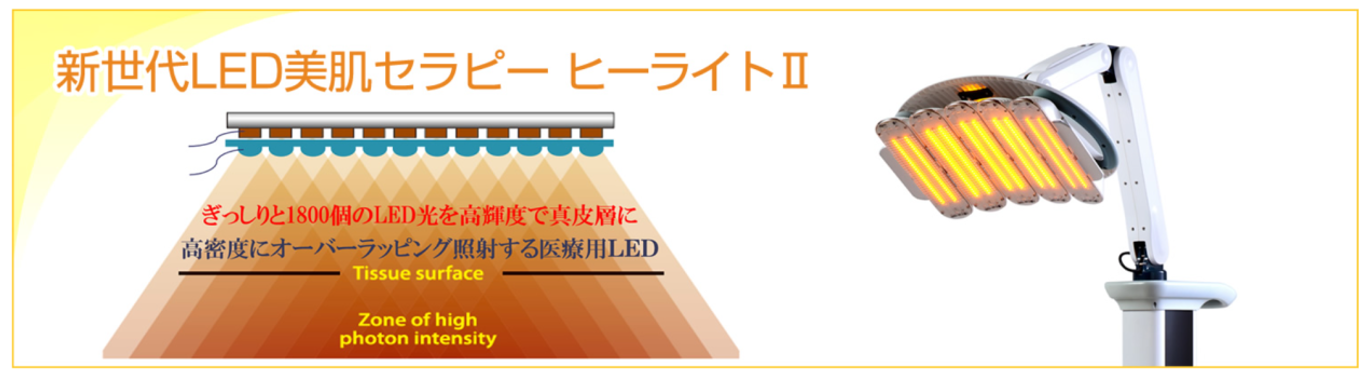 医療用LEDヒーライトII｜つつみ内科・皮ふ形成クリニック ｜福岡県柳川市